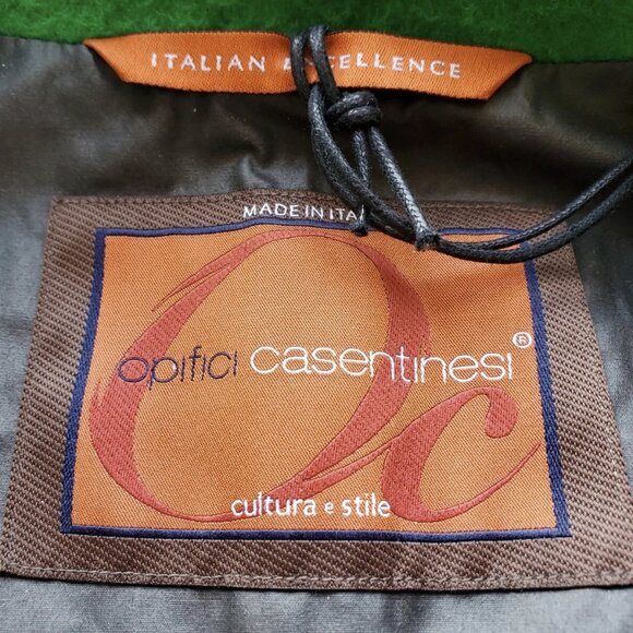 Opifici Casentinesi Green 100% Wool Vest | Made in Italy - IT 48 - Picture 8 of 11